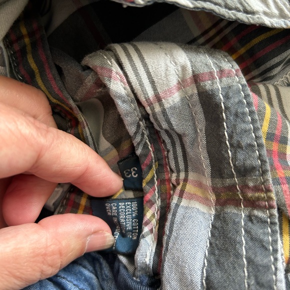 Polo Ralph Lauren VTG 90’s Fishing and Hunting Patch Plaid Shorts Mens 33 - Picture 9 of 10